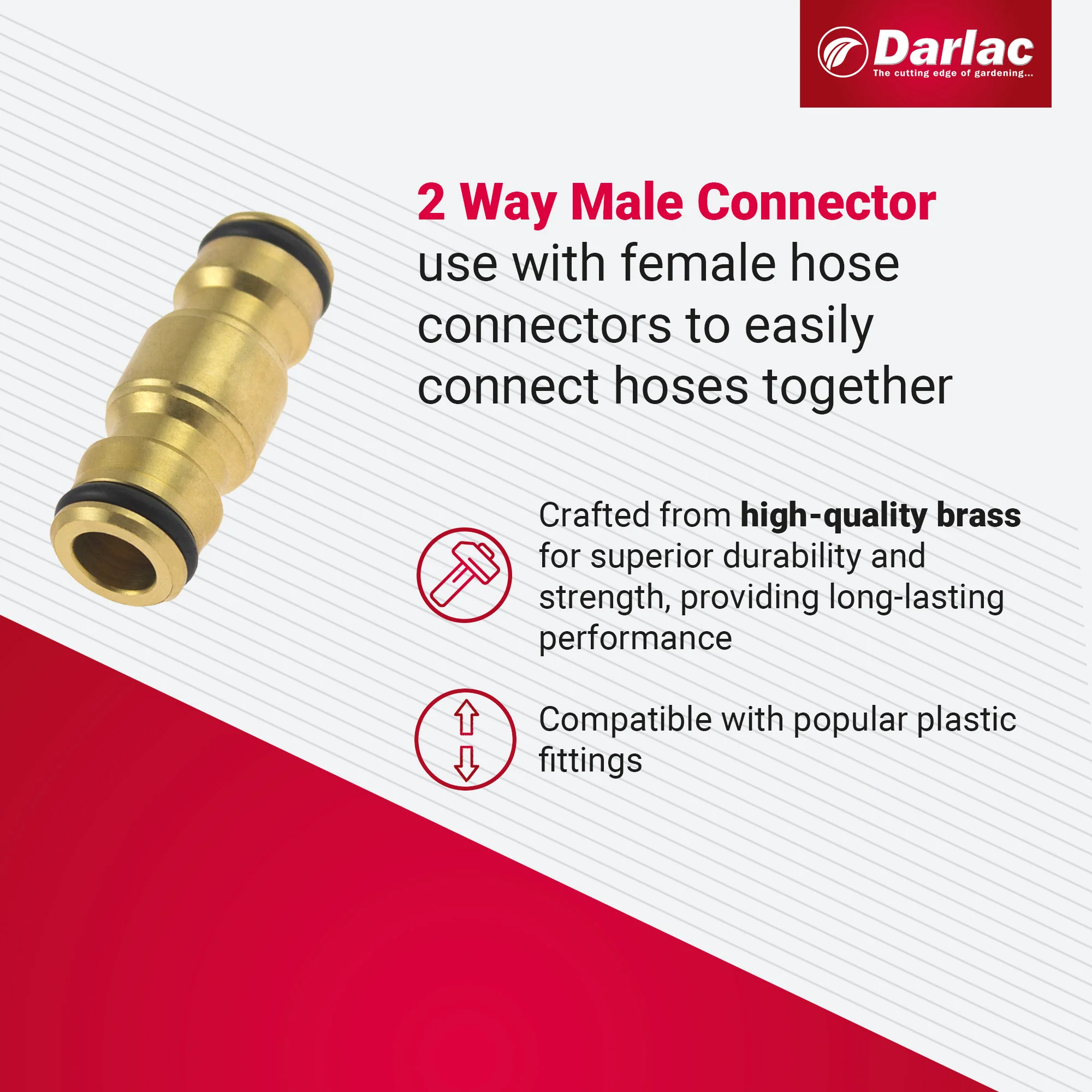 Darlac 2 Way Male Connector - Image 3