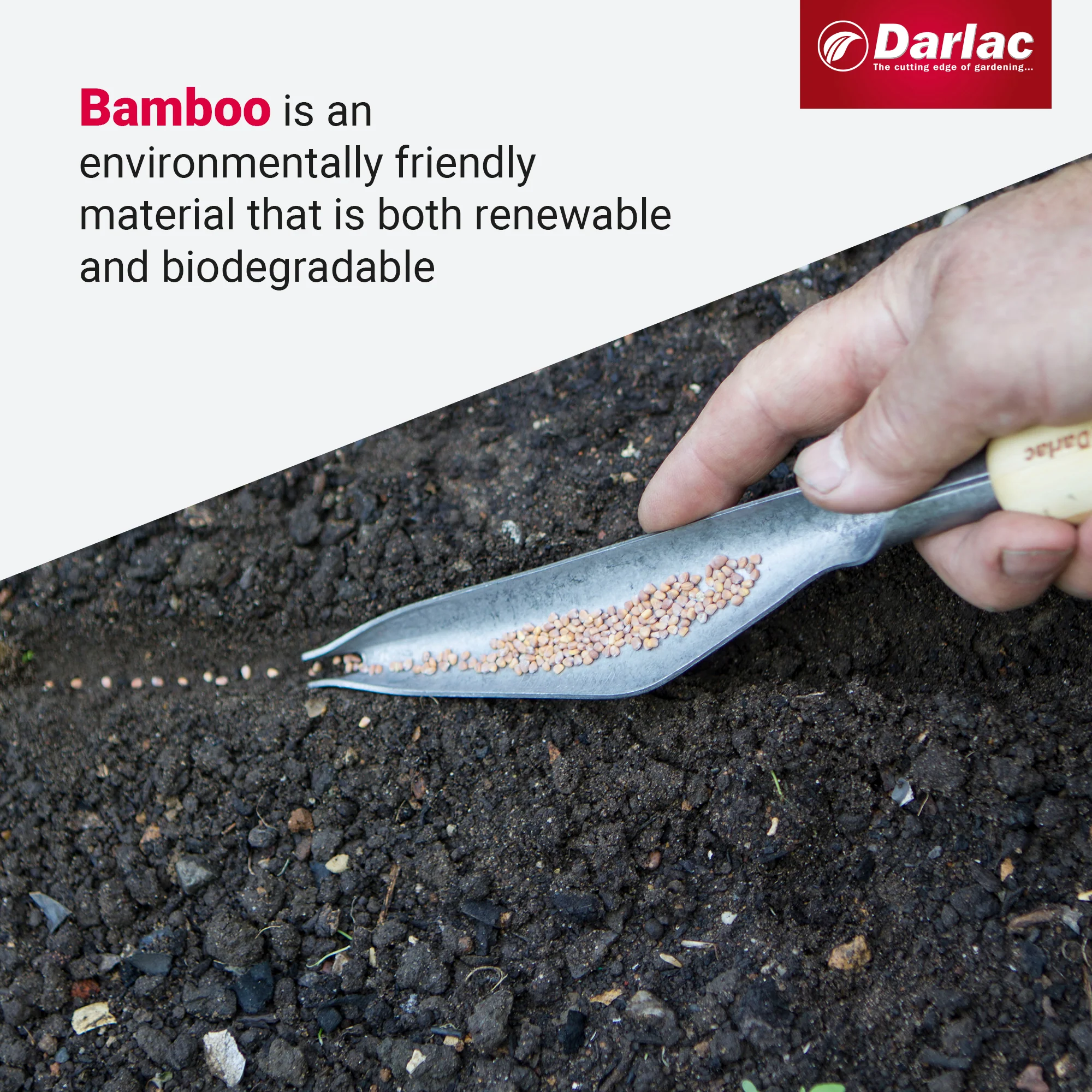 Darlac Bamboo Weeding & Seeding Trowel - Image 4