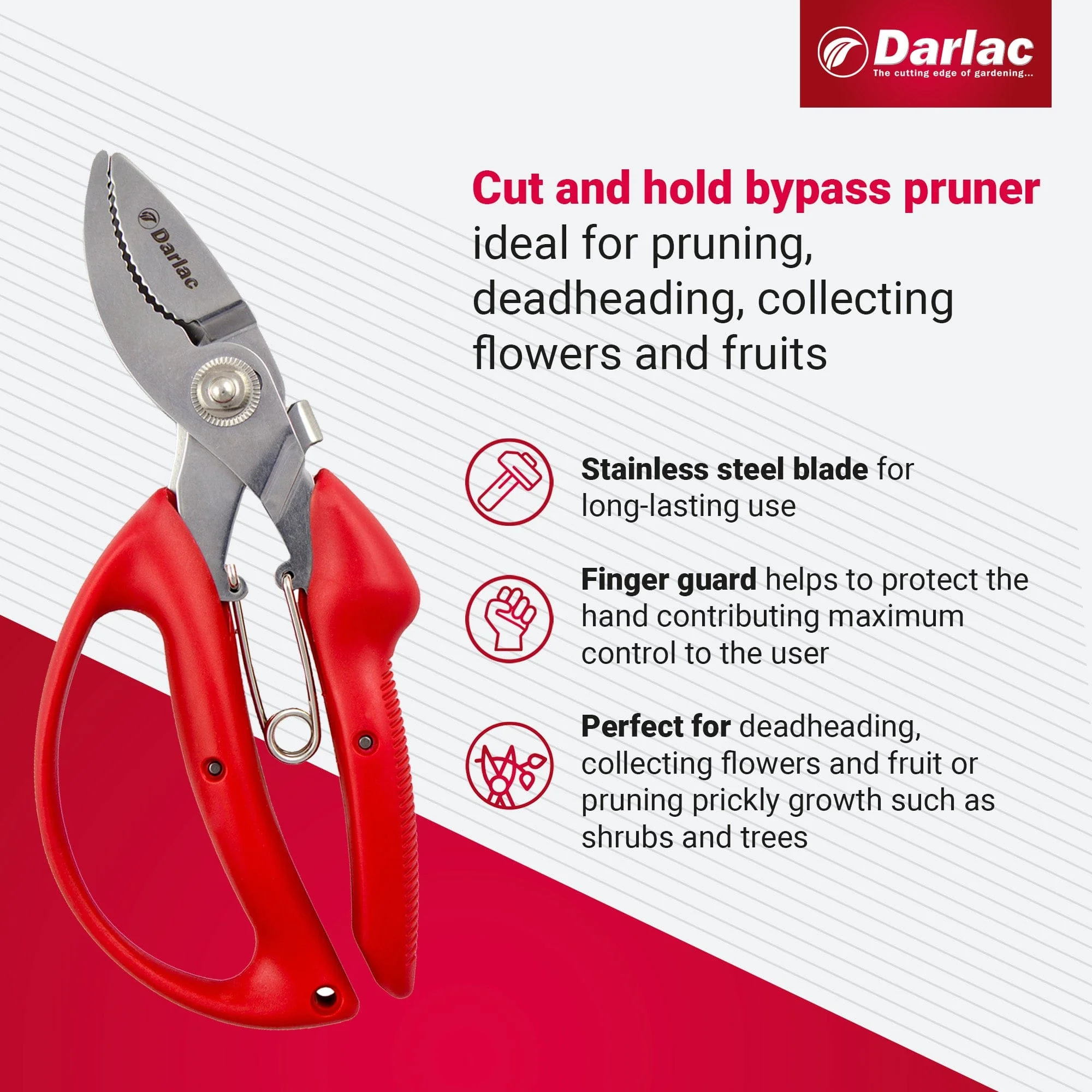 Darlac Cut-n-Hold Bypass Secateurs - Image 3