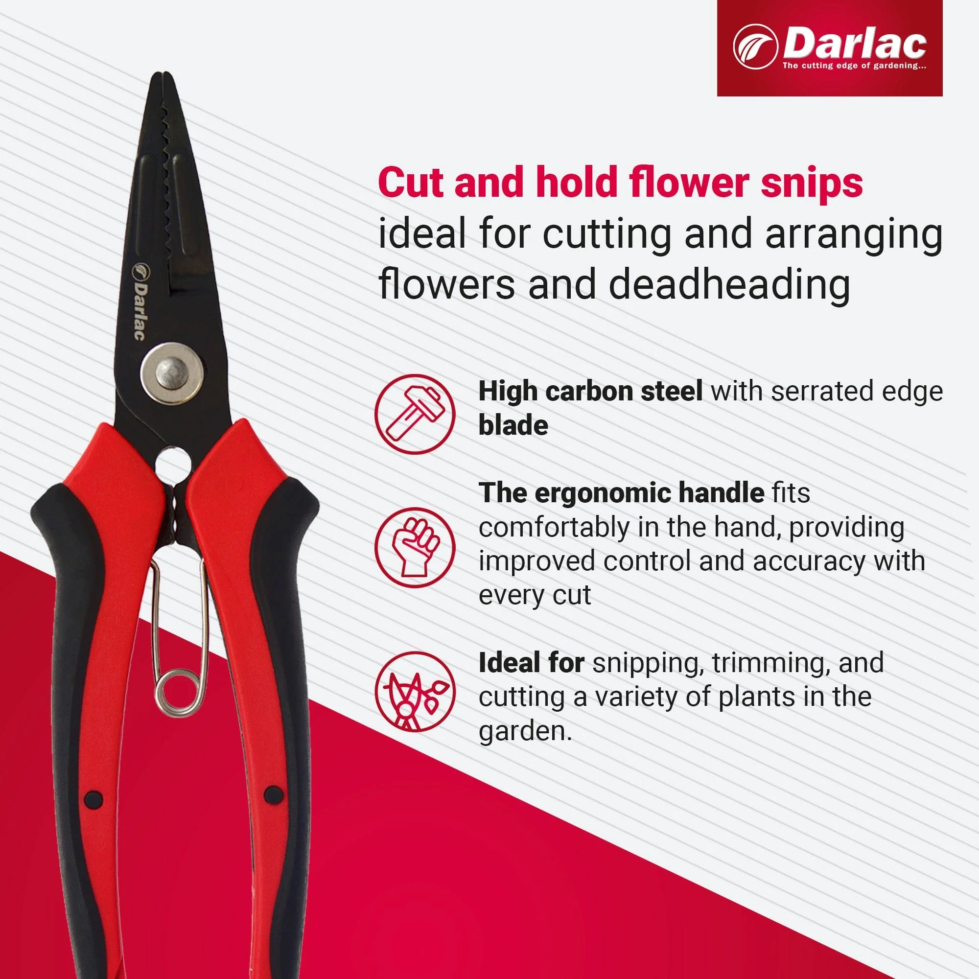 Darlac Cut-n-Hold Flower Snips - Image 3