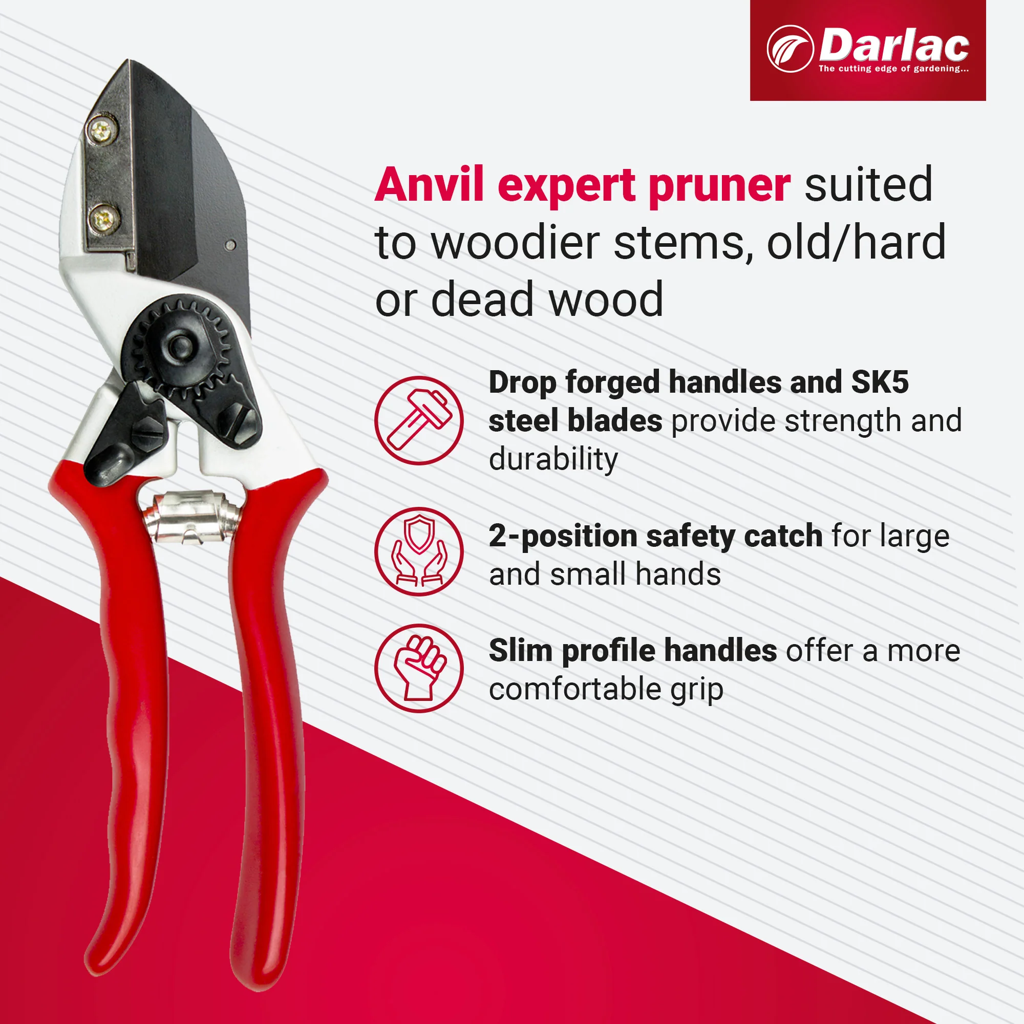 Darlac Expert Anvil Secateur - Image 3