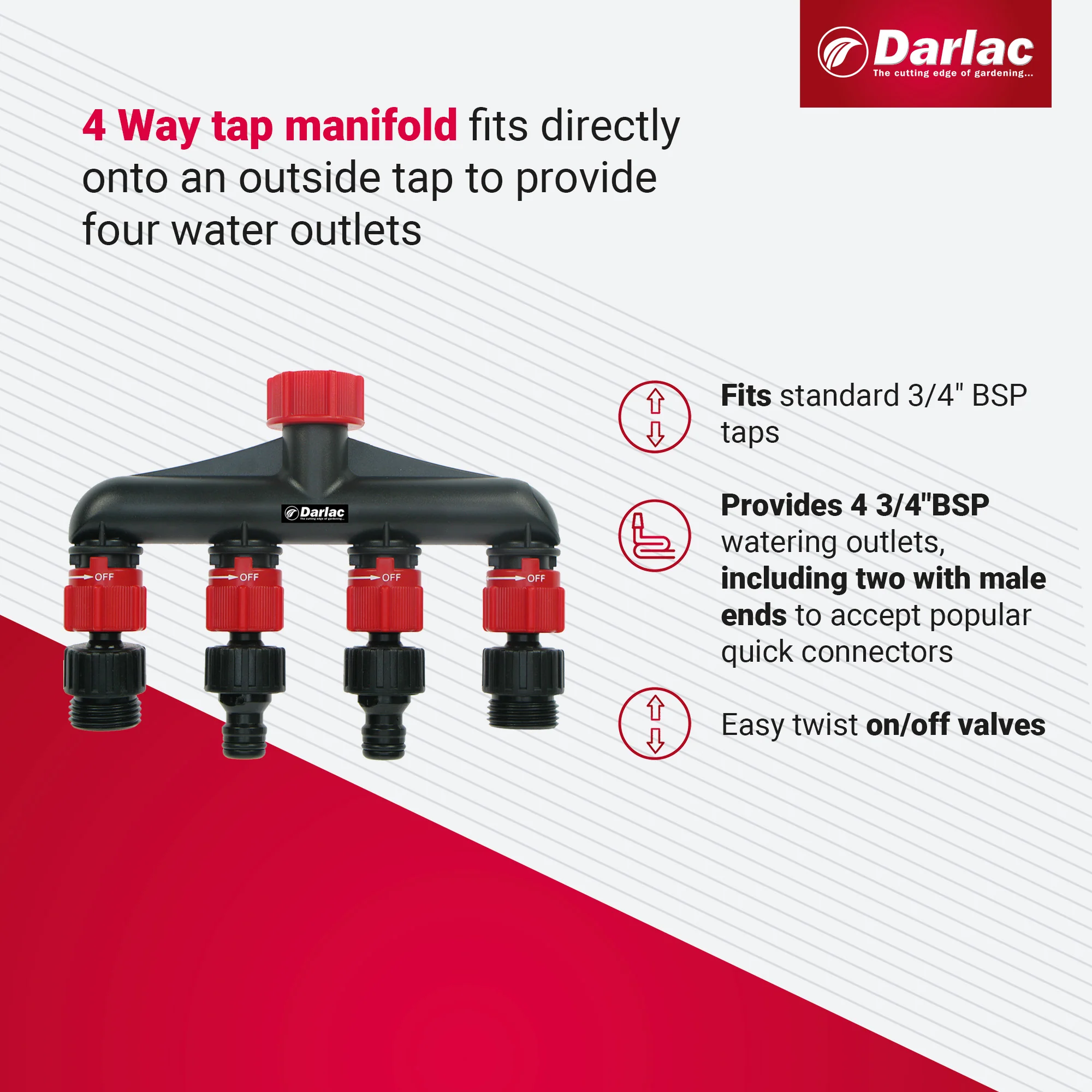 Darlac Four Way Tap Manifold - Image 3