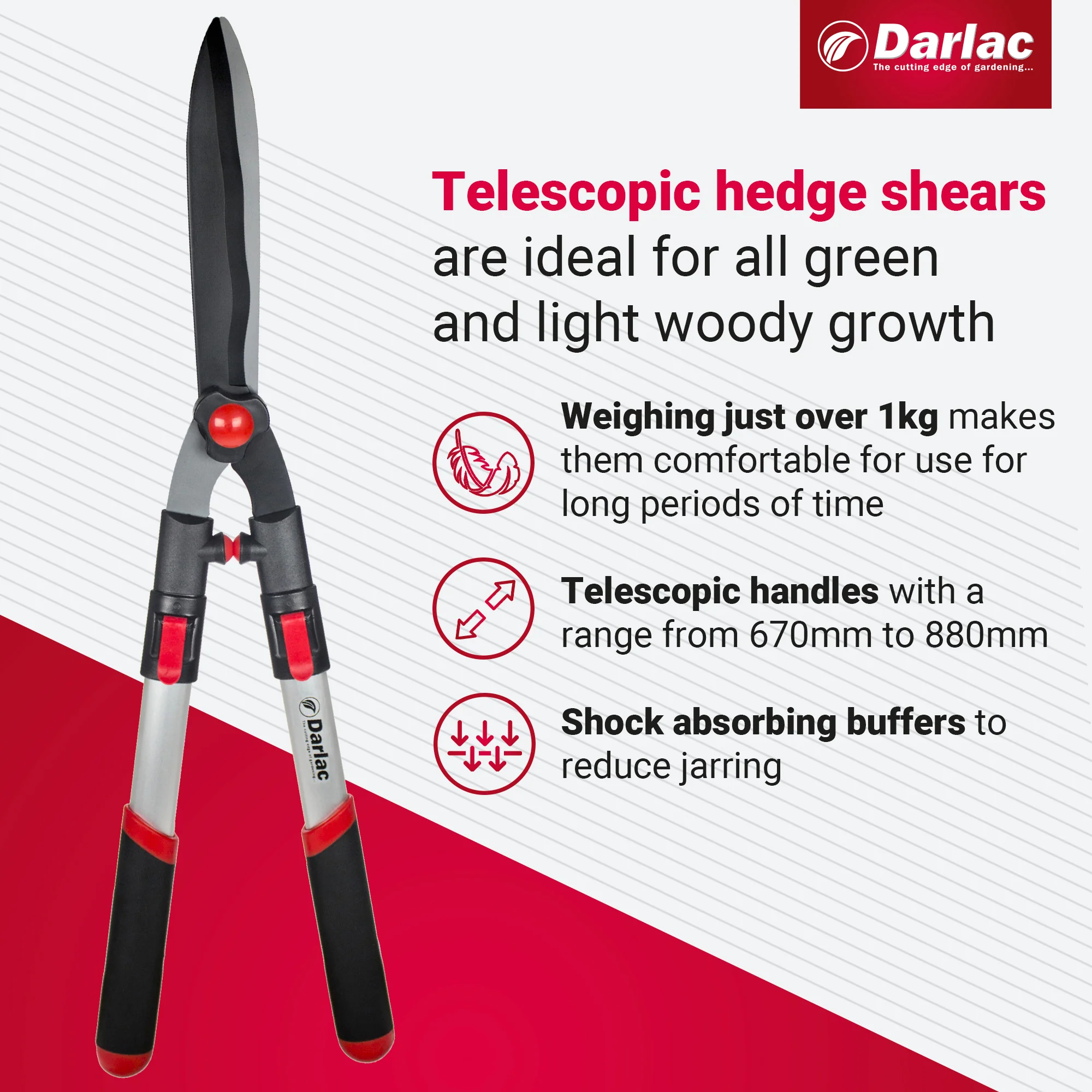 Darlac Telescopic Hedge Shear - Image 3