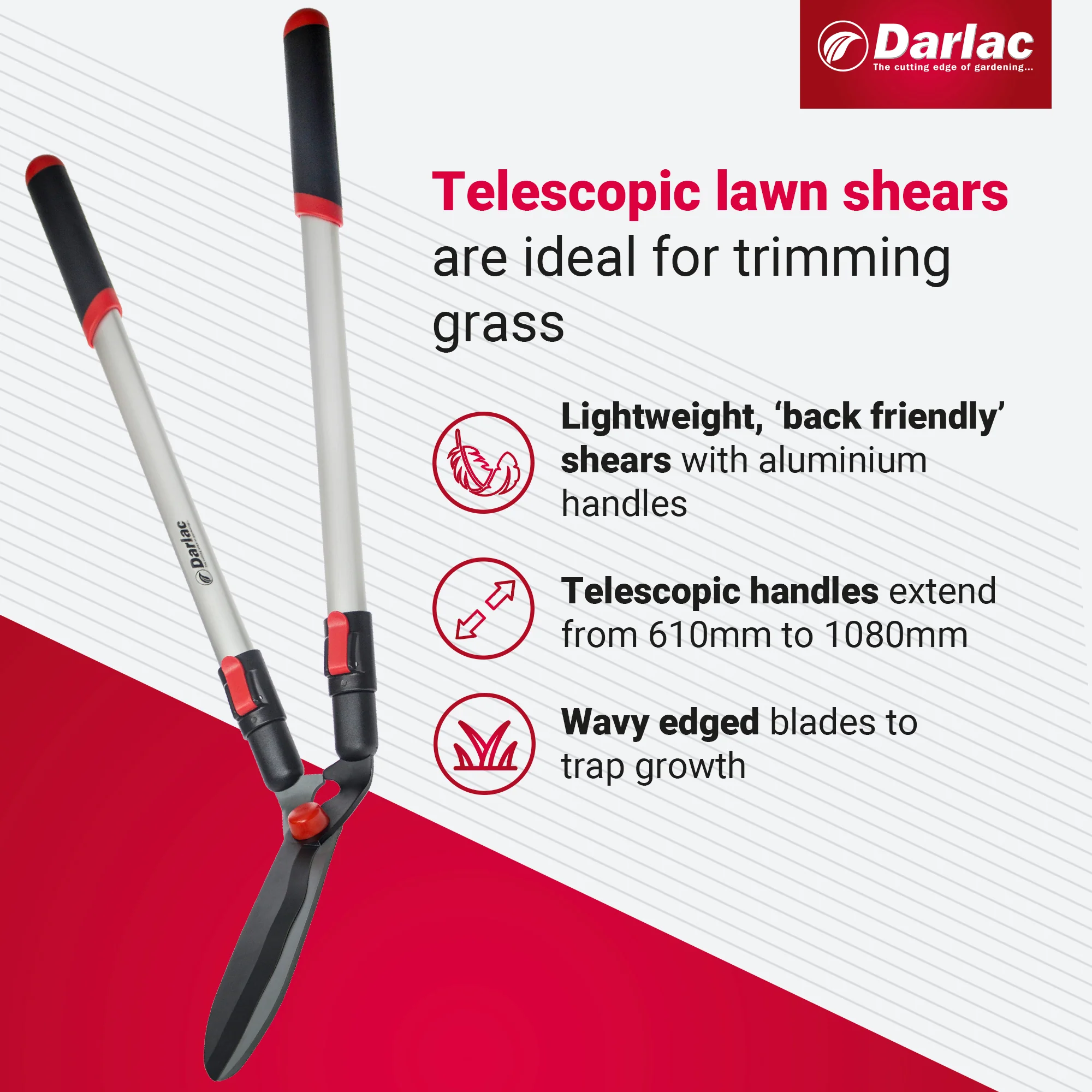 Darlac Telescopic Lawn Shear - Image 3