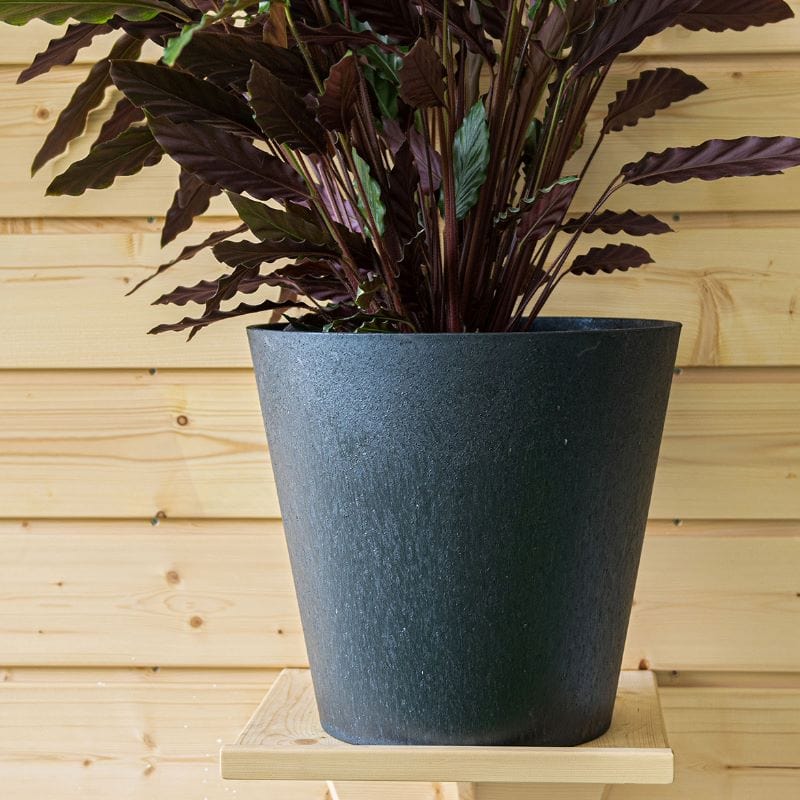 Octavia Recycled and Unbreakable Plant Pots 38cm Slate Twin Pack - Image 4