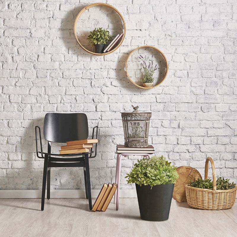 Octavia Recycled and Unbreakable Plant Pots Set of 2 (28, 38cm) - Image 3
