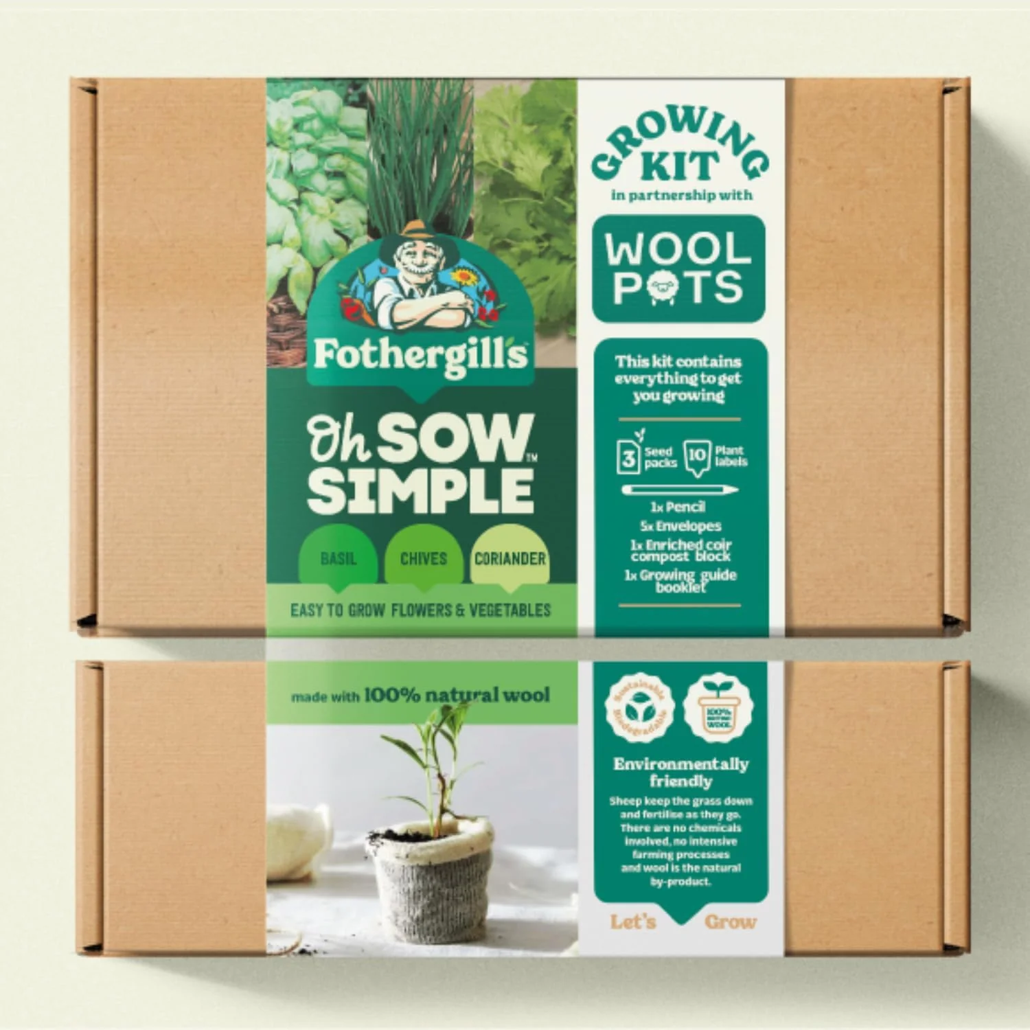 Oh Sow Simple Herbs Growing Kit - Image 4