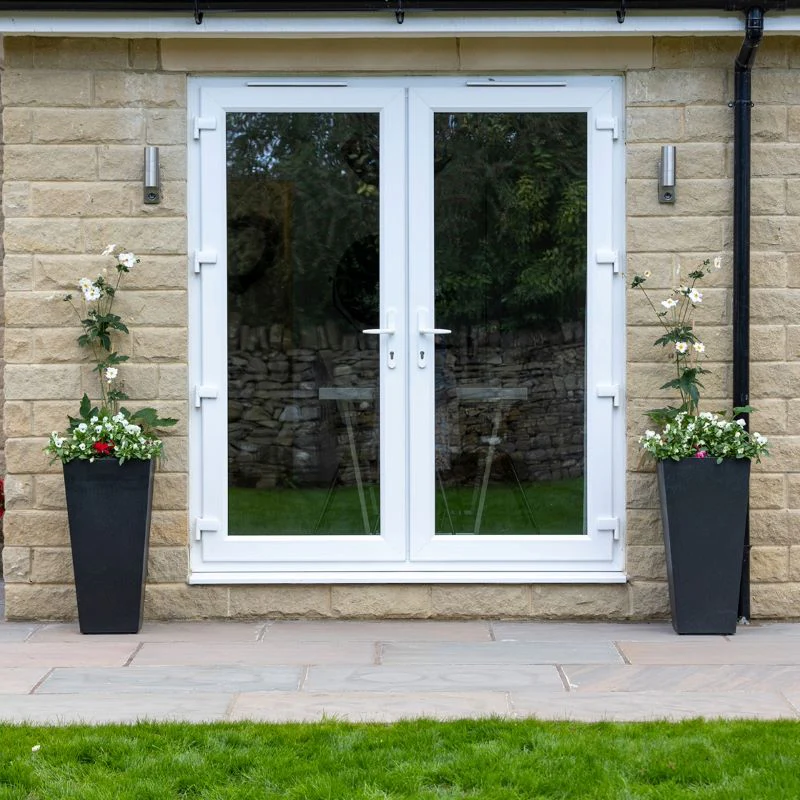 Sonata Recycled and Unbreakable Plant Pots 71cm Slate Twin Pack