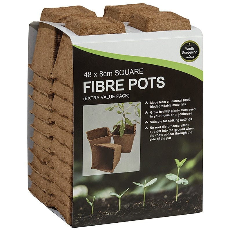 Square Fibre Pots - Image 2